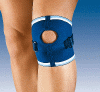 Neopren Kniebandage zur Beeinflussung des Patellagleitweges Farben : Blau