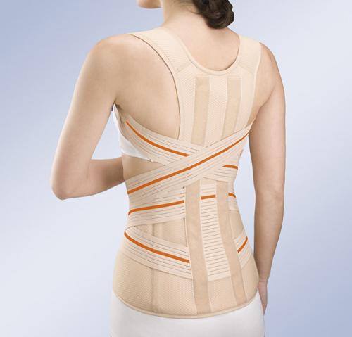 Rückenbandage für kräftige Leibformen