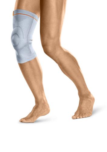 Kniebandage mit genoppter Spezialpelotte zur Minderung des ventro-medialen Knieschmerzes Genu-Hit Wing