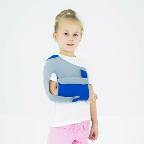 Schulter-Arm-Adduktionsorthese als sogenannte Desault-Weste für kinder