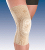 BREATHABLE ELASTIC KNEE SUPPORT CLOSED KNEECAP WITH PAD AND LATERAL STABILISERS Rodi-3D sss Colours : Beige