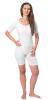 Short-sleeved bodysuit with back zip to do not pull out the incontinence material
