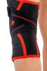 Ligament and patellar knee brace with adjustable elastic straps