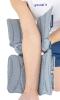 Articulated elbow brace without hand with arm support