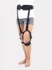 Leg-throwing orthosis for neurological disorders with bilateral AFO foot lift