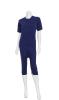 Slim-fit nursing pyjamas with back opening and short sleeve legs Colours : Night Blue