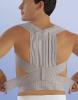 Posture-control back brace with anterior adjustment