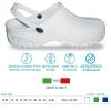 Cushioned, anatomical and antistatic clogs for professional use