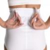 Abdominal support girdle for pregnancy with adjustable front panel