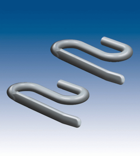 S-SHAPED HOOKS FOR goural foot-lift (2 UNITS)