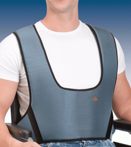 Chair-harness support sling with back closure