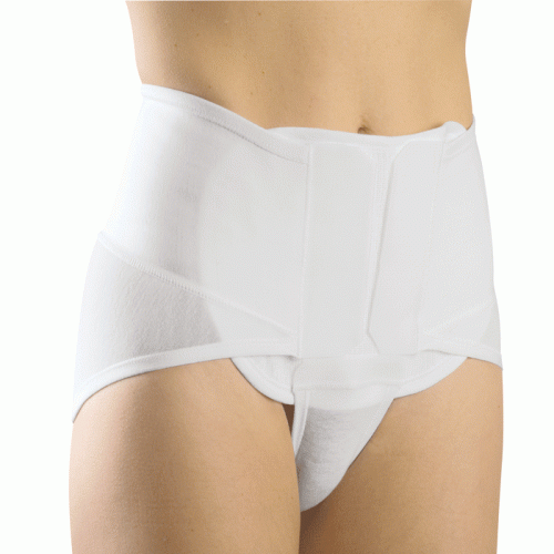 Abdominal support brief total opening