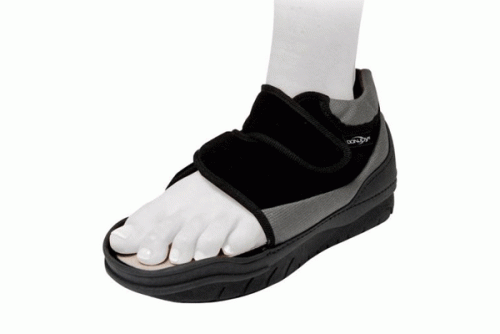 Therapeutic fore-foot open shoe Podalux
