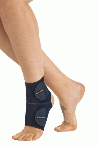 ANKLE LIGAMENT BRACE - Full opening - 100% cotton on the skin