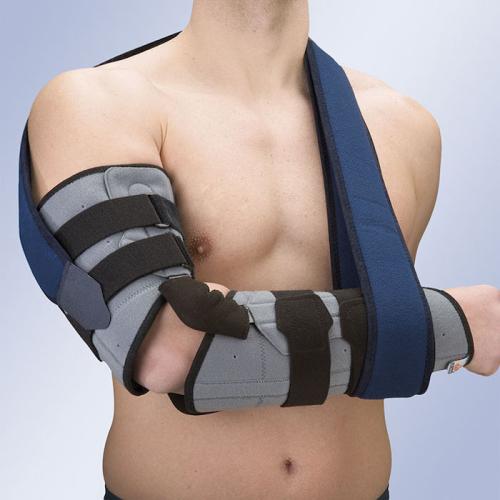 Articulated elbow brace with flexion/extension control