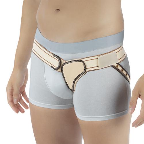 Reinforced lateral hernia bandage with Velcro fastening