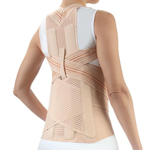 Height-adjustable dorsolumbar immobilisation corset belt