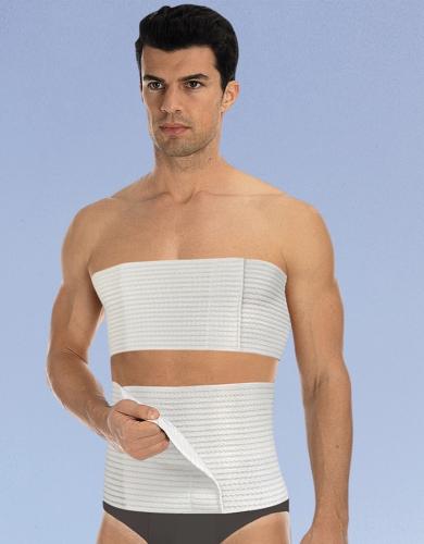 Self-gripping abdominal or thoracic support belt