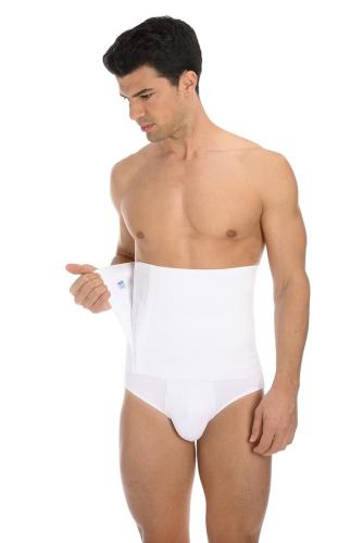 Adjustable cotton abdominal support belt with differentiated elasticity cotton panel