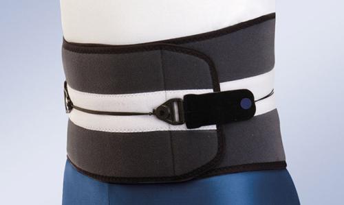 Back brace D-Charge to reduce hernias