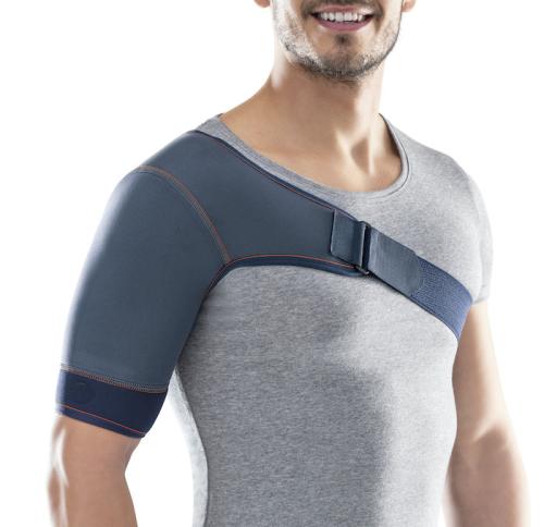 Neoprene shoulder pad with double adjustment (one-sided version)