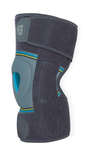 Wraparound knee brace with polycentric joint polycentric joint