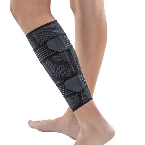 Breathable elasticated knitted compression calf sleeves