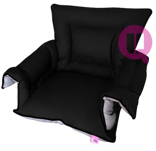 Wrap-around comfort cushion for wheelchairs