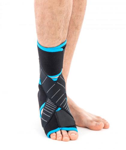 Active AFO brace for foot drop with insole Blue touch