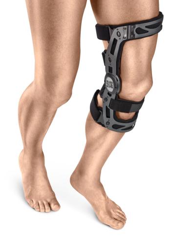 Knee orthosis for guidance and dynamic stabilisation Genudyn (LCA and LLI/LLE)