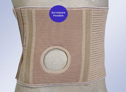 ABDOMINAL SUPPORT FOR OSTOMIES WITH ORIFICE FOR STOMA StomaCare