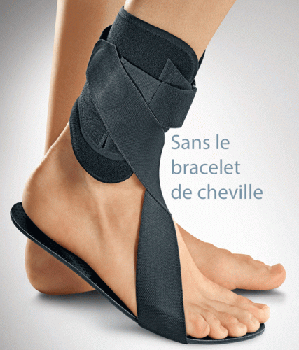 Foot drop brace Confort Kit (insole and crossed straps)