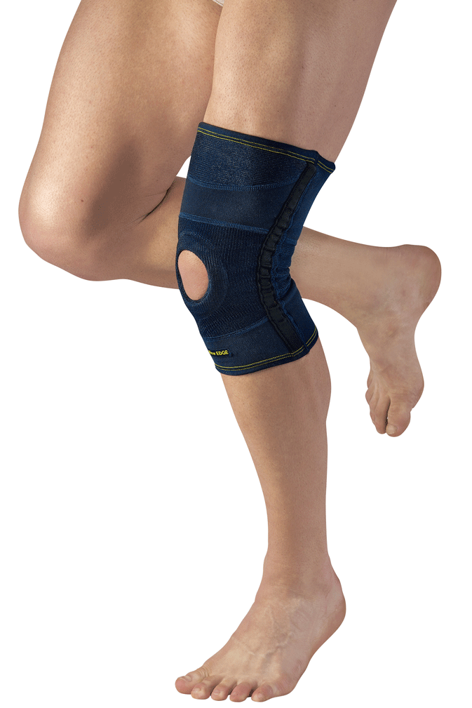 Knee brace provides compression, and patella stabilization NewEdge 100% cotton on the skin