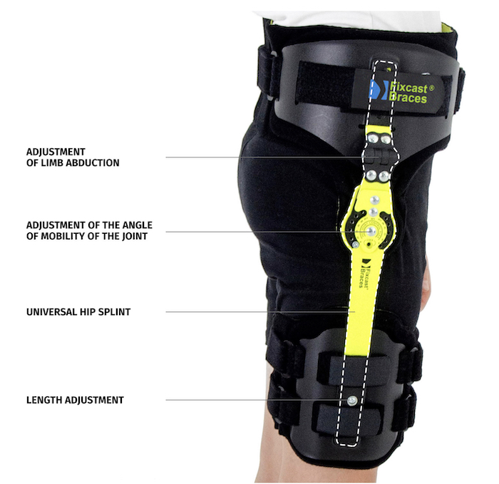 ROM pediatric articulated knee brace goural FIX-KD-20 