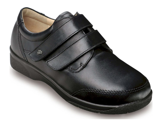 Chaussures Pieds Larges Cuir Chaussures Orthopediques Diabetique Chaud  Bottes Diabétiques Oedème Bouffi Pied Velcr Scratch Diabétiques Coupe Large,A  Black,47 EU : : Mode