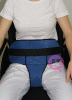 Harnais ceinture abdomino-pubienne iron-clip pour siège ou fauteuil roulant