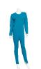 Pyjamas grenouillère de soins slim avec ouverture dans le dos et jambes Couleurs : Turquoise