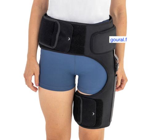 Attelle de stabilisation de la hanche avec armature articulée réglable