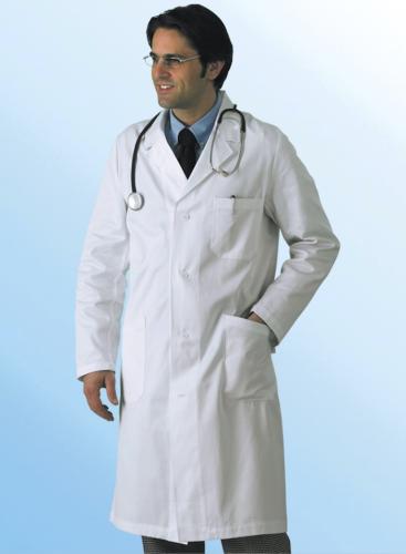 Blouse blanche médicale pour professionnels de santé homme