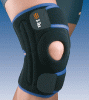 Wrap around knee support with flexible reinforcements Genu-Tex Kleuren : zwart