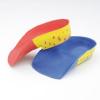 Semi-rigid orthosis with heel cavity and internal longitudinal arch support