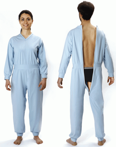 Sanitary Pyjamas with rear zip Sanitario